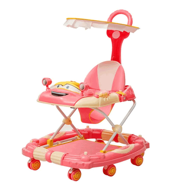 3 IN 1 CAR STYLE FOLDABLE BABY WALKER WITH ROCKER