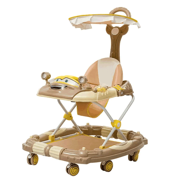 3 IN 1 CAR STYLE FOLDABLE BABY WALKER WITH ROCKER