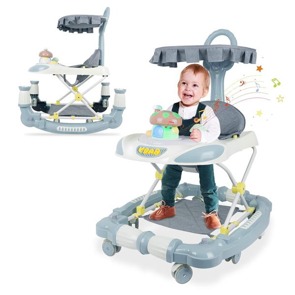 3 IN 1 MULTIFUNCTIONAL  BABY WALKER WITH ROCKER & STROLLER