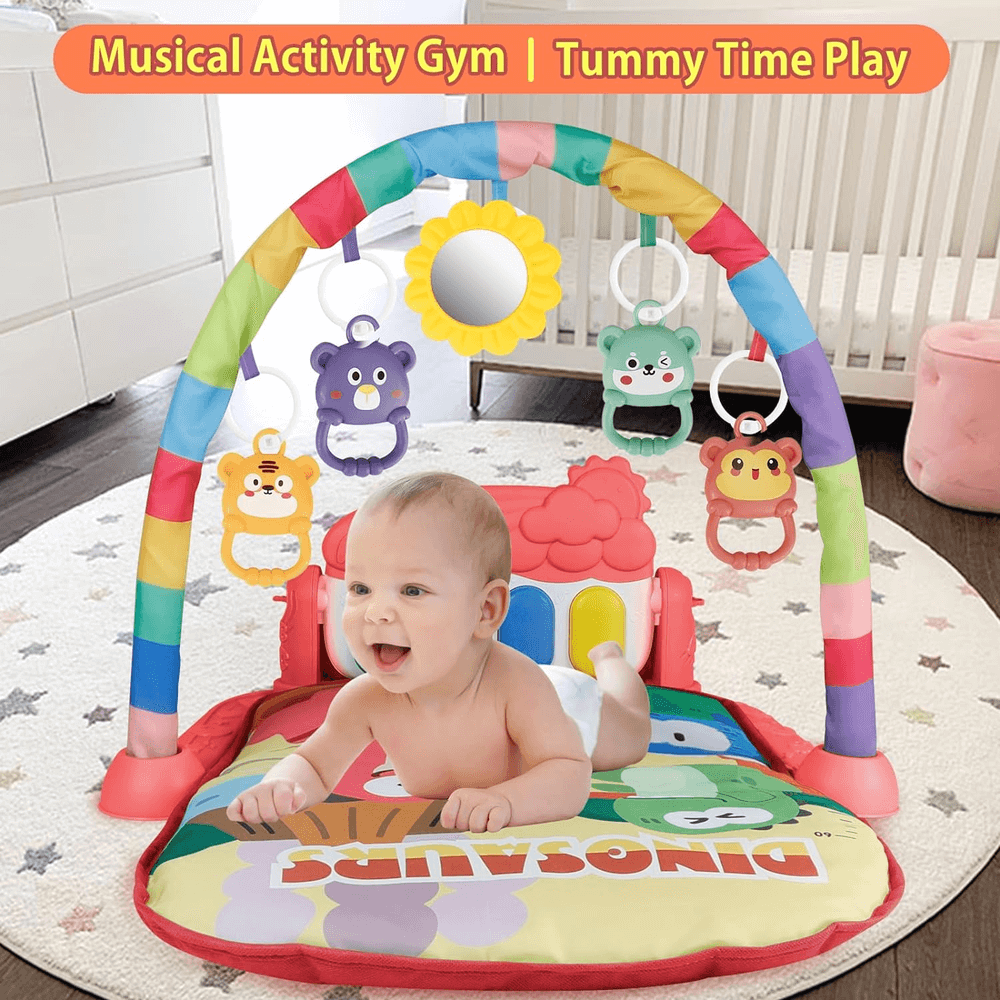 5 IN 1 BABY ACTIVITY PLAY MAT WITH PIANO