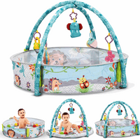 Thumbnail for 3 IN 1 BABY PLAY GYM & PLAY AREA WITH MUSICAL RATTLE & BALLS