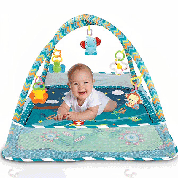 3 IN 1 BABY PLAY GYM & PLAY AREA WITH BALLS & RATTLES