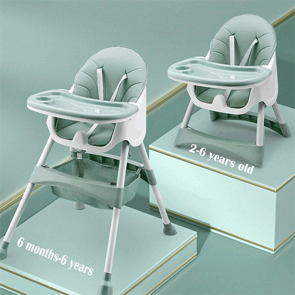 FIBER BABY HIGH CHAIR FOLDABLE WITH REMOVABLE TRAY