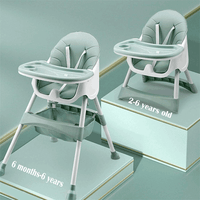 Thumbnail for FIBER BABY HIGH CHAIR FOLDABLE WITH REMOVABLE TRAY