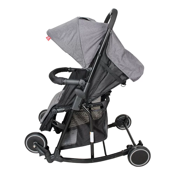 2 IN 1 BABY FOLDABLE STROLLER & ROCKER