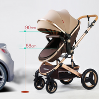 Thumbnail for BELECOO 3 IN 1 BABY STROLLER FOLDABLE