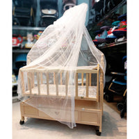 Thumbnail for BABY WOODEN BED WITH SWING - IMPORTED - LIGHT WOOD