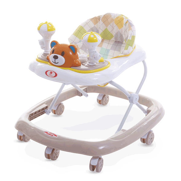 FOLDABLE BABY WALKER WITH MUSICAL TRAY