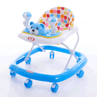 Thumbnail for FOLDABLE BABY WALKER WITH MUSICAL TRAY