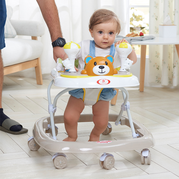 FOLDABLE BABY WALKER WITH MUSICAL TRAY