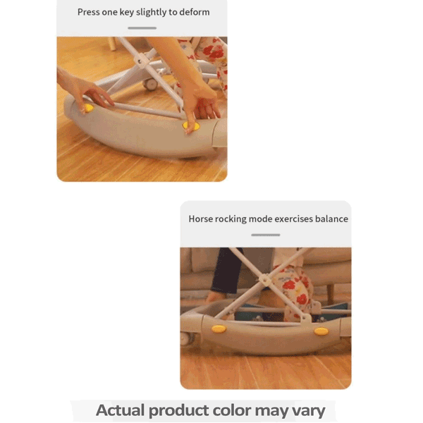 2 IN 1 BABY WALKER IN FIBER BASE WITH SWING